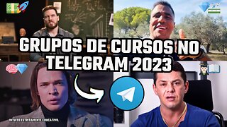 TOP 5 MELHORES GRUPOS de CURSOS GRÁTIS do TELEGRAM