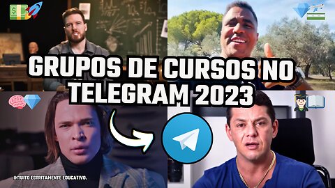 TOP 5 MELHORES GRUPOS de CURSOS GRÁTIS do TELEGRAM