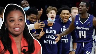 Sports Media LOVES Cinderella Saint Peter's For Wearing Black Lives Matter Shirts At NCAA Tournament