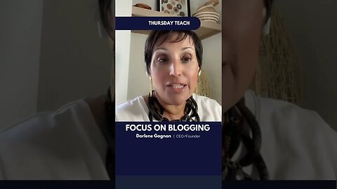 Step 3: Focus on blogging