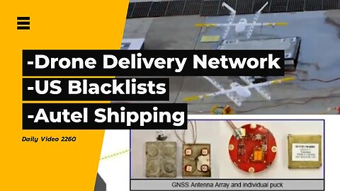 Wing Drone Delivery Network, US Blacklists Chinese Drone Supply, Autel Support And Shipping
