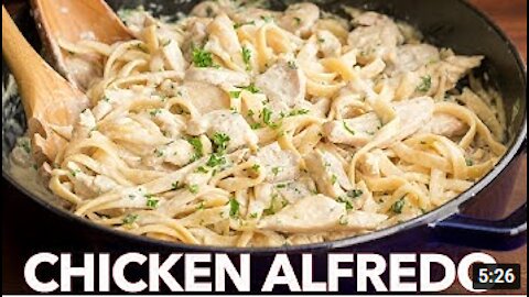 Chicken Fettuccine Alfredo Recipe - Easy Dinner