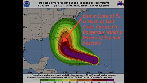 Hurricane Irma Could Blanket the Entire State of Florida & East Coast w/ Extreme Winds, Latest