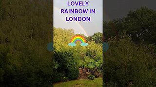 LOVELY RAINBOW IN LONDON#shorts #viral #viralvideo #rainbow #london #amazing #rain #beautiful