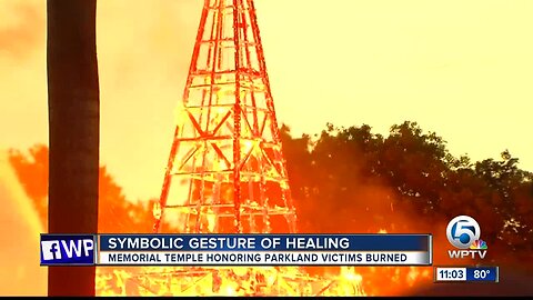 'Temple of Time' memorial burned in healing process after Parkland shooting