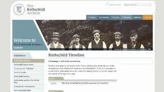 Rothschild Dynasty Timeline 1450-2020