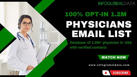 Get the best 100% Opt-In 1.2M Physicians Email List In US From InfoGlobalData