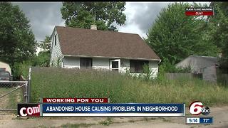 Abandoned house causing problems in neighborhood