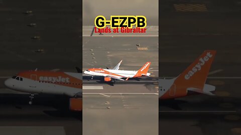 Manchester Flight Landing at Gibraltar #shorts