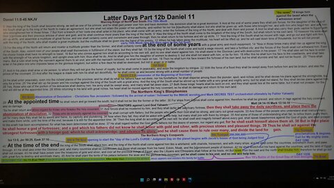 Latter Days Part 12b Daniel 11