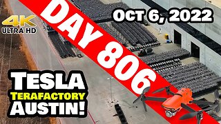 CASTING CLUES AT GIGA TEXAS! - Tesla Gigafactory Austin 4K Day 806 - 10/6/22 - Tesla Terafactory TX