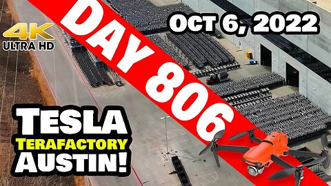 CASTING CLUES AT GIGA TEXAS! - Tesla Gigafactory Austin 4K Day 806 - 10/6/22 - Tesla Terafactory TX