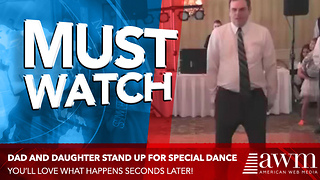 Dad Nervously Walks Onto The Dance Floor With Daughter. Leads To Best Dance I’ve Ever Seen
