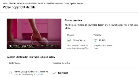 Screenshots Are Not Under COPYRIGHT, Give Me a Break, Barbie