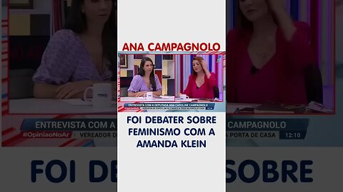 Ana Campagnolo vence Amanda Klein em debate sobre feminismo #shorts