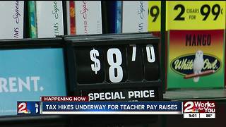 Tax increase on cigarettes and gas start today