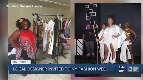 Local Tampa fashion designer represented in NY fashion week.