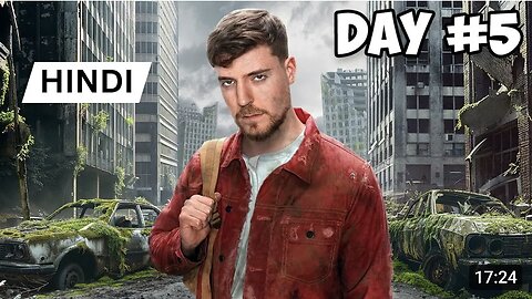 I Survived 7 Days In An Abandoned City ! New MrBeast Hindi ! MrBeast Hindi!