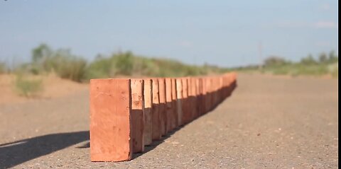 50 Bricks Double Domino Effect