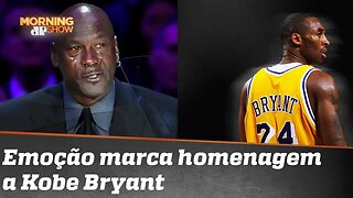 Você vai se emocionar com o discurso de Michael Jordan em homenagem a Kobe Bryant