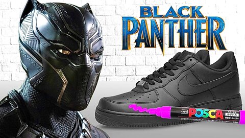 I Customized Shoes in 3 Days To Wear To BLACK PANTHER Wakanda Forever!