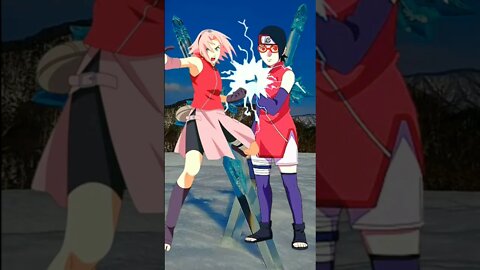 Sarada Melawan Sakura.#shorts