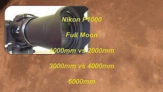 1000mm vs 2000 vs 3000 vs 6000mm with Nikon P1000