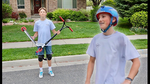 SURPRISING RANDOM KID WITH HIS DREAM SCOOTER..