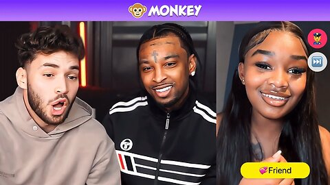 21 Savage & Adin Ross Go On MONKEY..😂