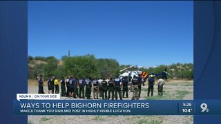 Ways community can show gratitude for Bighorn firefighters