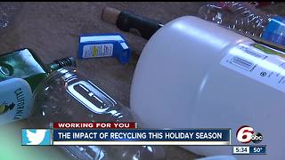 Impact of recycling during the holidays