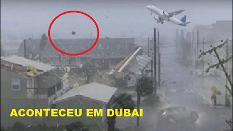 Tempestade apocalíptica atinge Dubai - Emirados Árabes Unidos