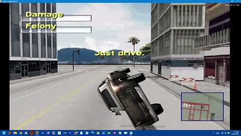 Driver 2 PS1: flipping and levitating the truck
