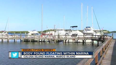 Body pulled from the water at Goodland marina