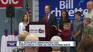 Republican gubernatorial nominee Bill Schuette names Lisa Lyons as running mate