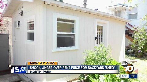 For rent: North Park shed listed for $1,050 per month