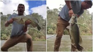 Este é o pescador mais entusiasmado da Austrália