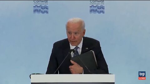 CREEP: Biden Cowers and Whispers to the Press After Saying He'll Get in Trouble with His Staff