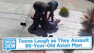 Teens Laugh as They Assault 80-Year-Old Asian Man