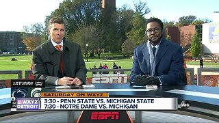 Desmond Howard turns into a meteorologist in predicting Michigan and MSU games