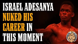 The Moment Israel Adesanya NUKED his Own Career Revealed...