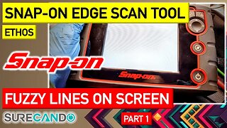 Snap-on ETHOS Edge Scan Tool Fuzzy Lines Flickering Screen Issue Full Disassembly Repair Part 2