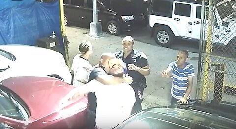 legal system based on Violence, nothing else: Lawless NYPD Cop Uses Chokehold to EnForce Noise Law