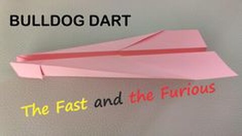 How to Make Fast Paper Airplane that FLY FAR - The Bulldog Dart