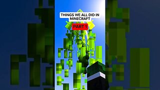 Things We All Did In Minecraft | Part 1