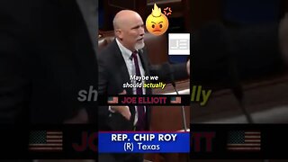 😡 Rep Chip Roy: "I'm Wondering When We Voted To Go To War?" 😡#shorts