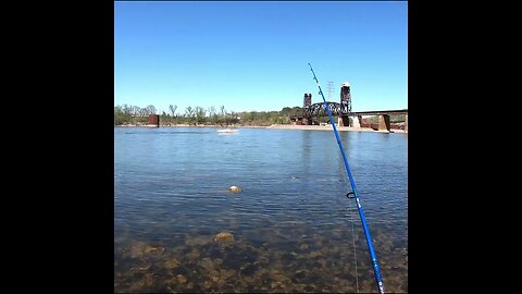 Fishing below the Dam