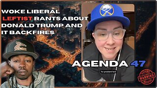 Woke Liberal Leftist goes on Donald Trump rant and it backfires.