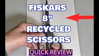 Smooth and Reliable, Cut Great, Fiskars 8 Inch Recycled Scissors