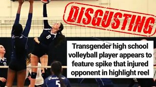 Transgender Volleyball Player Who INJURED Real Female Gets DESTROYED After Using Clip In Highlights